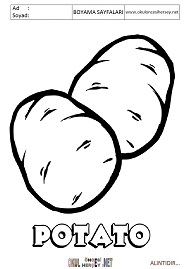 ingilizce boyama sayfaları